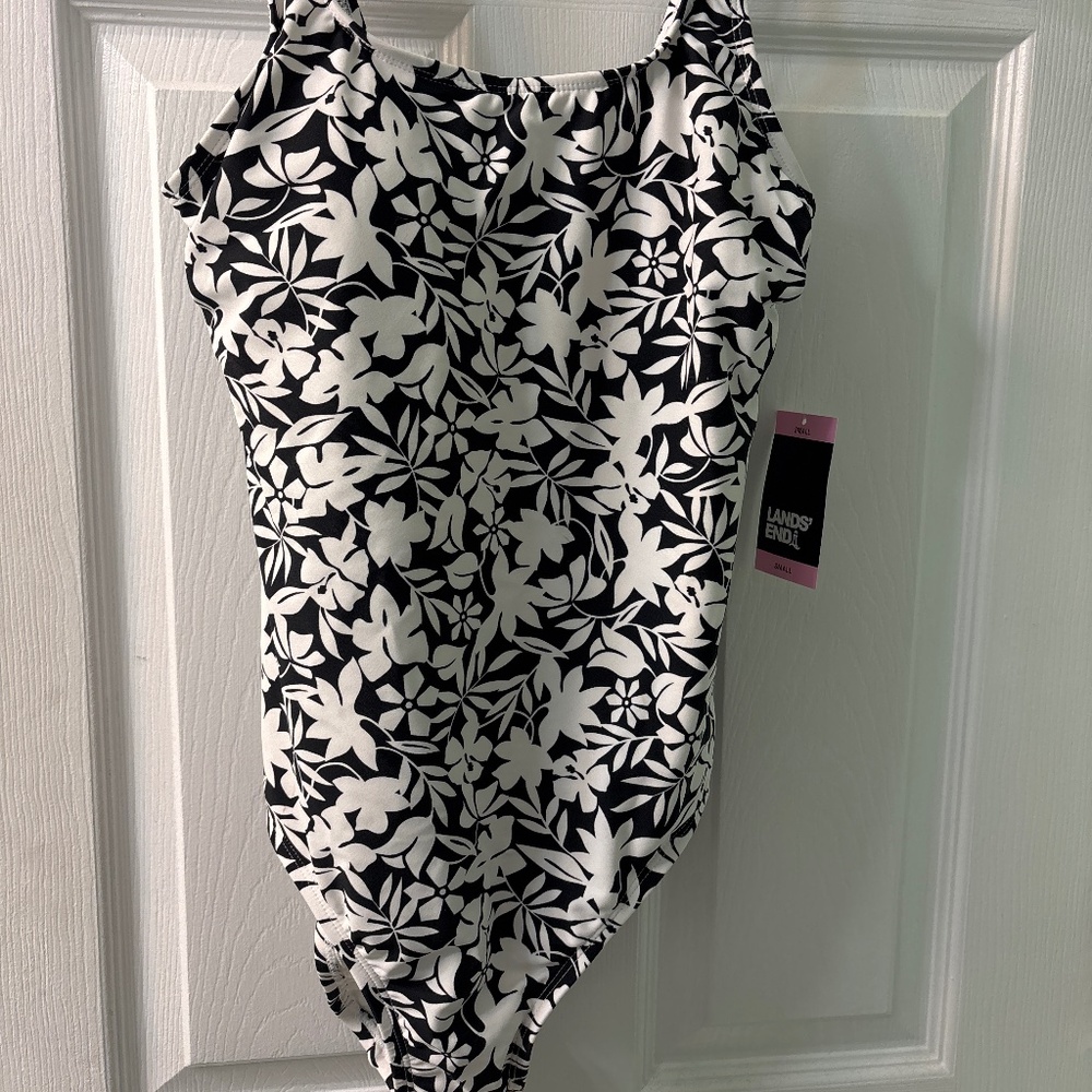 Lands’ End One Piece Floral Swimsuit